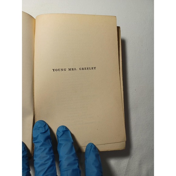 Vintage 1929 Young Mrs. Greeley Booth Tarkington First Edition Hardcover Book - Picture 2 of 10